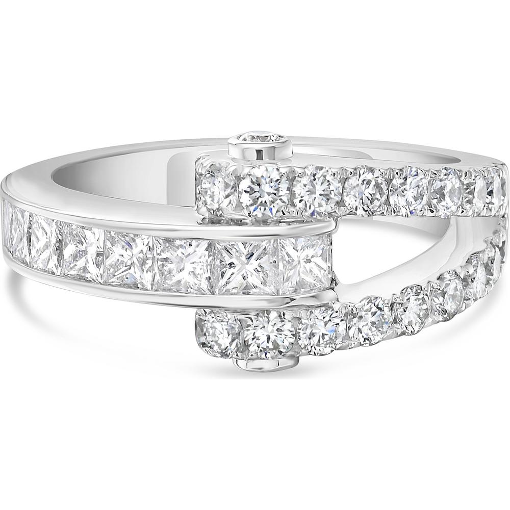 Diamond Hinged Ring in 18K White Gold by Charles Krypell