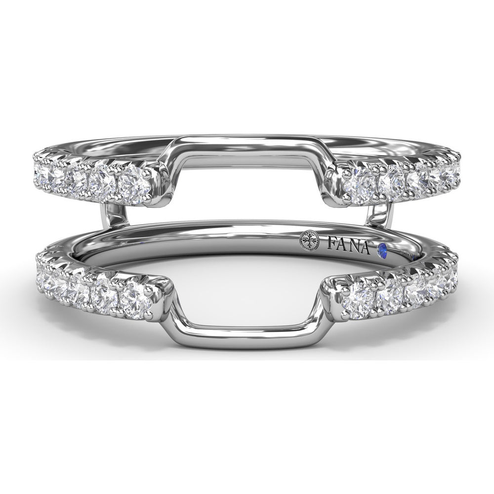 Diamond Insert Band with Round Pavé Diamonds by Fana - 0.50 Carat Total Diamond Weight