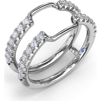 Diamond Insert Band with Round Pavé Diamonds by Fana - 0.50 Carat Total Diamond Weight