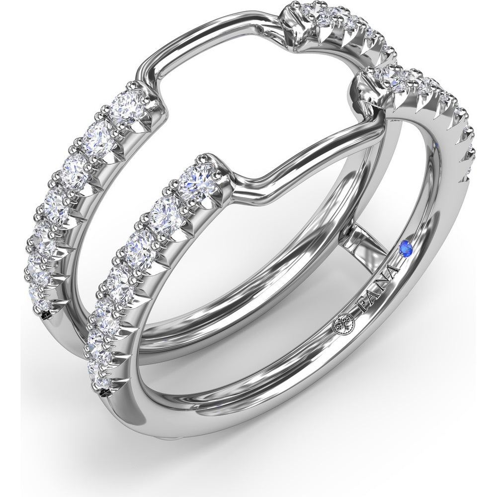 Diamond Insert Band with Round Pavé Diamonds by Fana - 0.50 Carat Total Diamond Weight