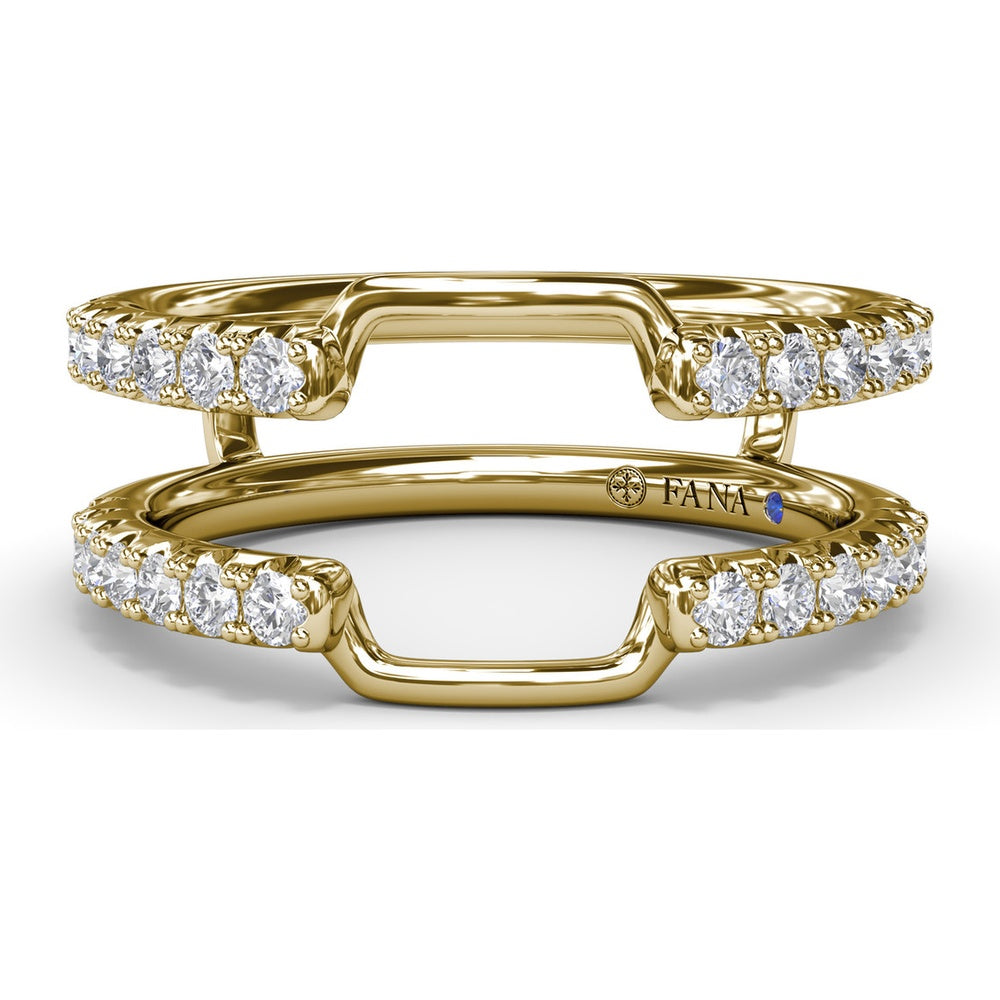 Diamond Insert Band with Round Pavé Diamonds by Fana - 0.50 Carat Total Diamond Weight