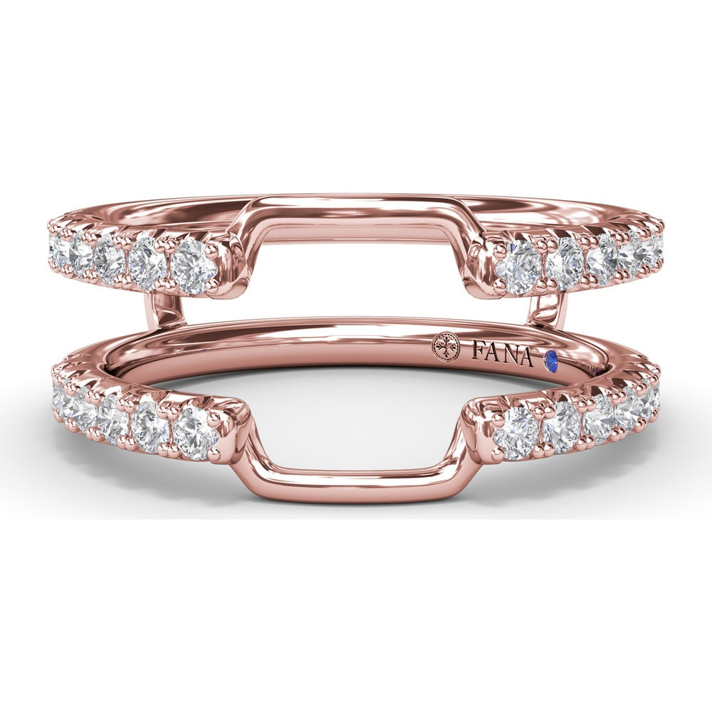 Diamond Insert Band with Round Pavé Diamonds by Fana - 0.50 Carat Total Diamond Weight