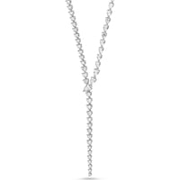 Diamond Nachash Lariat Necklace in Platinum by Charles Krypell