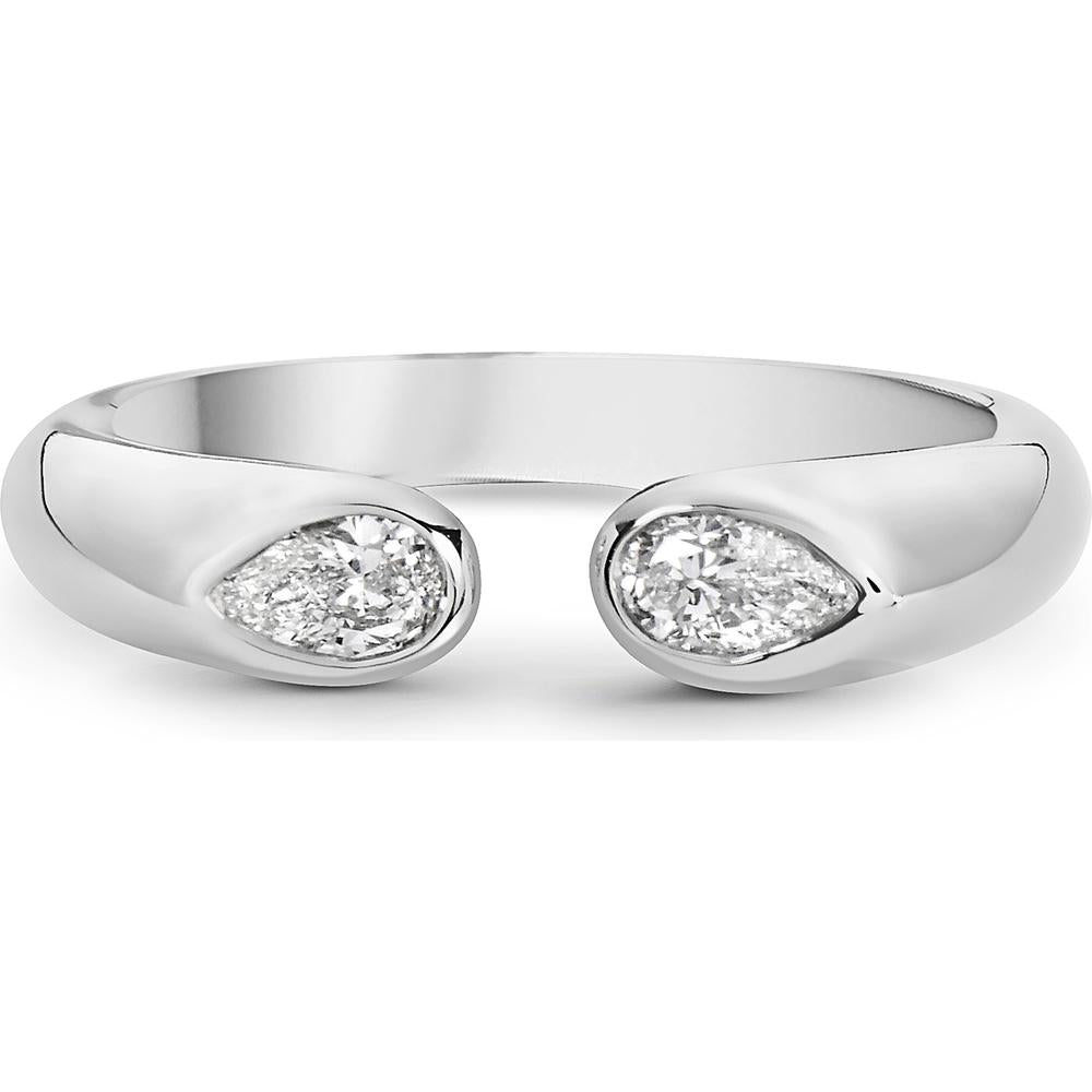 Diamond Reflection Ring in 18K White Gold by Charles Krypell