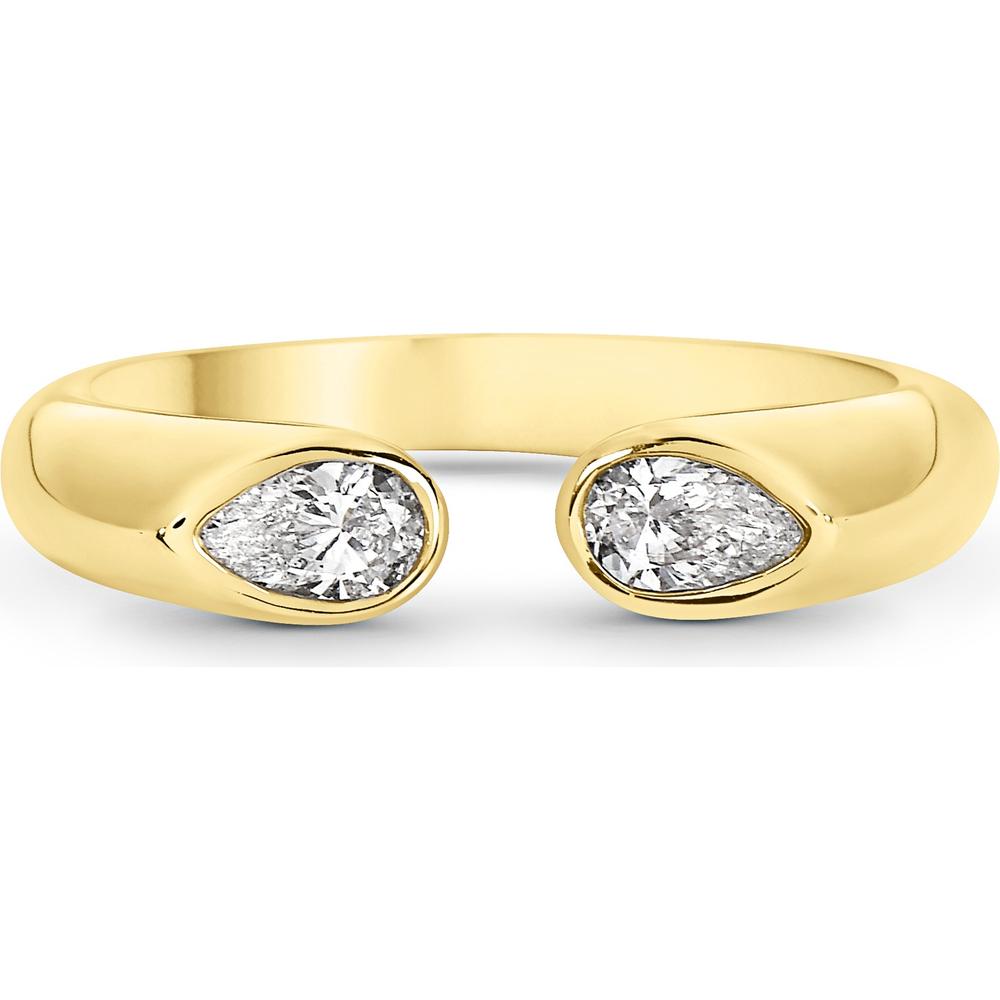 Diamond Reflection Ring in 18K Yellow Gold by Charles Krypell