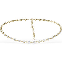 Diamond Tennis Choker Necklace with 4-Prong Set Round Diamonds by Fana - 7.80 Carat Total Diamond Weight