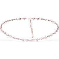Diamond Tennis Choker Necklace with 4-Prong Set Round Diamonds by Fana - 7.80 Carat Total Diamond Weight