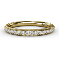 Diamond Wedding Band with Channel Set Round Brilliant Diamonds by Fana - 0.25 Carat Total Diamond Weight