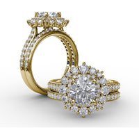 Diamond Wedding Band with Channel Set Round Brilliant Diamonds by Fana - 0.25 Carat Total Diamond Weight