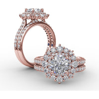 Diamond Wedding Band with Channel Set Round Brilliant Diamonds by Fana - 0.25 Carat Total Diamond Weight