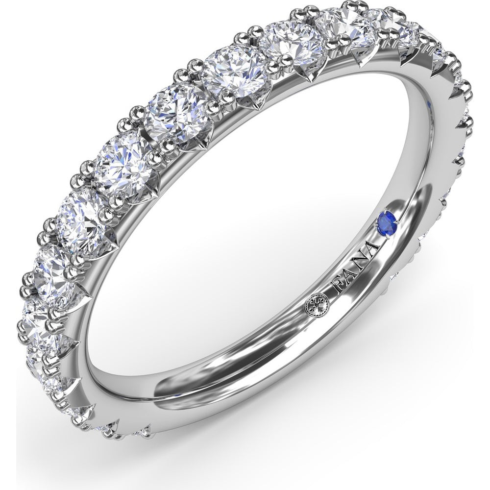 Diamond Wedding Band with Four-Prong Set Round Diamonds by Fana - 0.43 Carat Total Diamond Weight