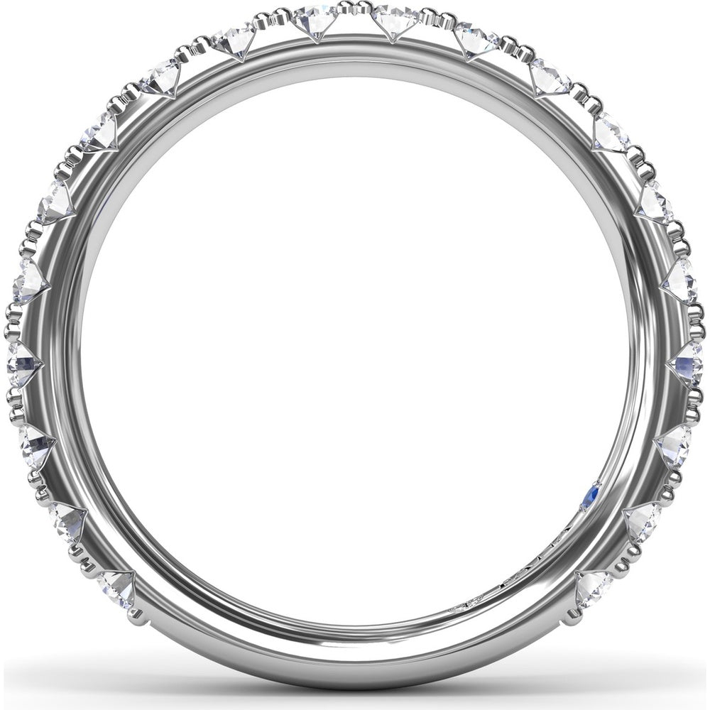 Diamond Wedding Band with Four-Prong Set Round Diamonds by Fana - 0.43 Carat Total Diamond Weight