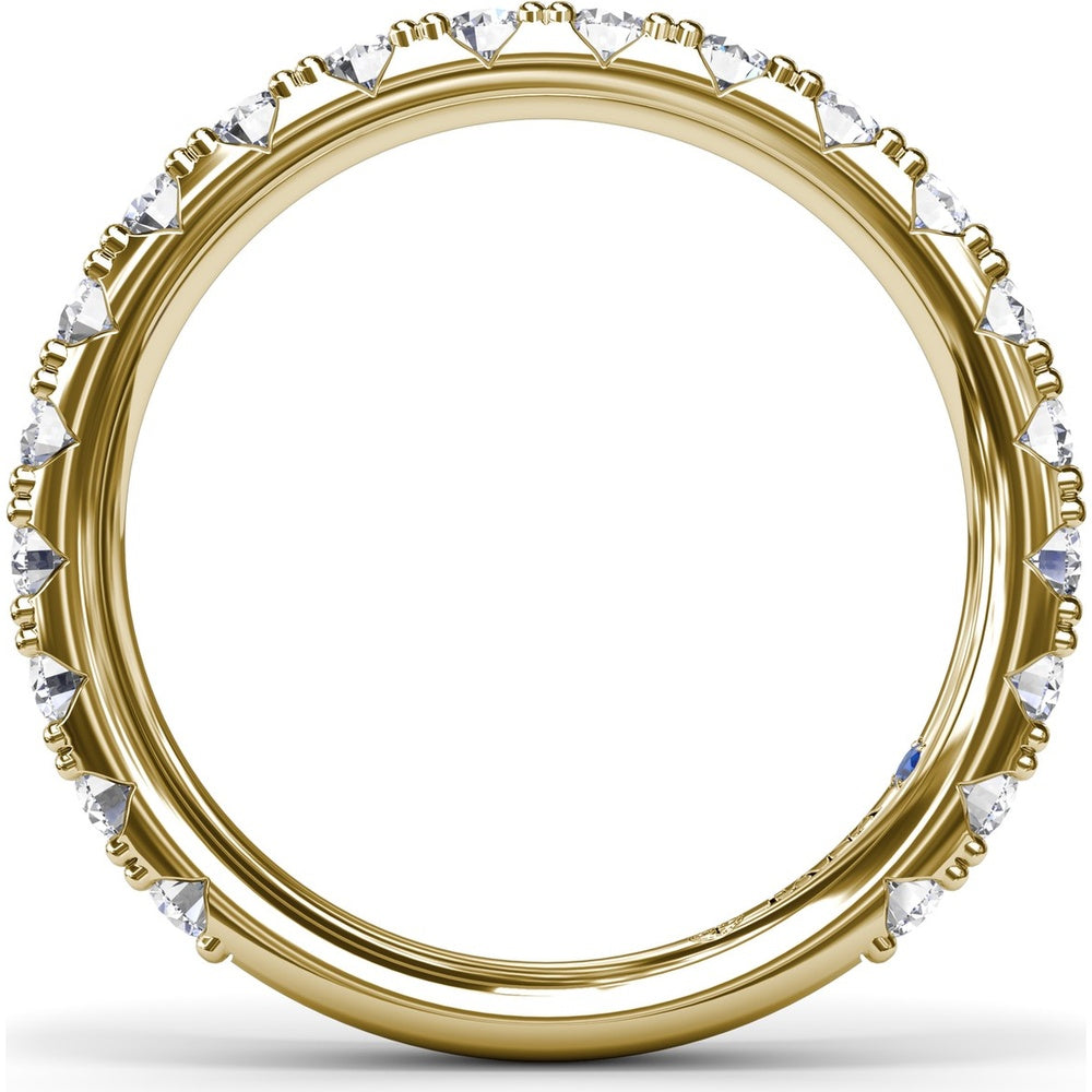 Diamond Wedding Band with Four-Prong Set Round Diamonds by Fana - 0.43 Carat Total Diamond Weight