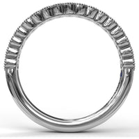 Diamond Wedding Band with Milgrain-Framed Round Diamonds by Fana - 0.34 Carat Total Diamond Weight