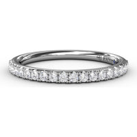 Diamond Wedding Band with Pavé Set Round Brilliant Diamonds by Fana - 0.28 Carat Total Diamond Weight