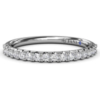 Diamond Wedding Band with Pavé Set Round Brilliant Diamonds by Fana - 0.28 Carat Total Diamond Weight