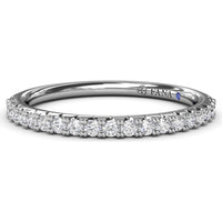 Diamond Wedding Band with Pavé-Set Round Brilliant Diamonds by Fana - 0.28 Carat Total Diamond Weight