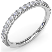 Diamond Wedding Band with Pavé-Set Round Brilliant Diamonds by Fana - 0.28 Carat Total Diamond Weight