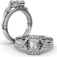 Diamond Wedding Band with Pavé-Set Round Brilliant Diamonds by Fana - 0.28 Carat Total Diamond Weight