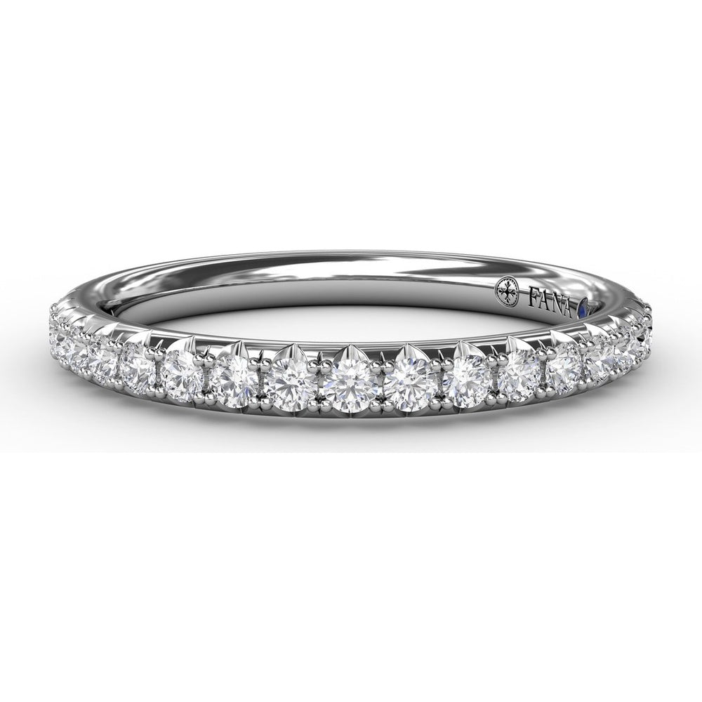 Diamond Wedding Band with Pavé Set Round Brilliant Diamonds by Fana - 0.34 Carat Total Diamond Weight