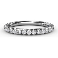 Diamond Wedding Band with Pavé Set Round Brilliant Diamonds by Fana - 0.52 Carat Total Diamond Weight