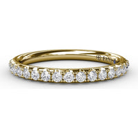 Diamond Wedding Band with Pavé Set Round Brilliant Diamonds by Fana - 0.52 Carat Total Diamond Weight