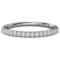 Diamond Wedding Band with Pavé Set Round Diamonds by Fana - 0.24 Carat Total Diamond Weight