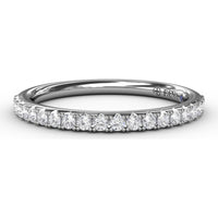 Diamond Wedding Band with Pavé-Set Round Diamonds by Fana - 0.28 Carat Total Diamond Weight