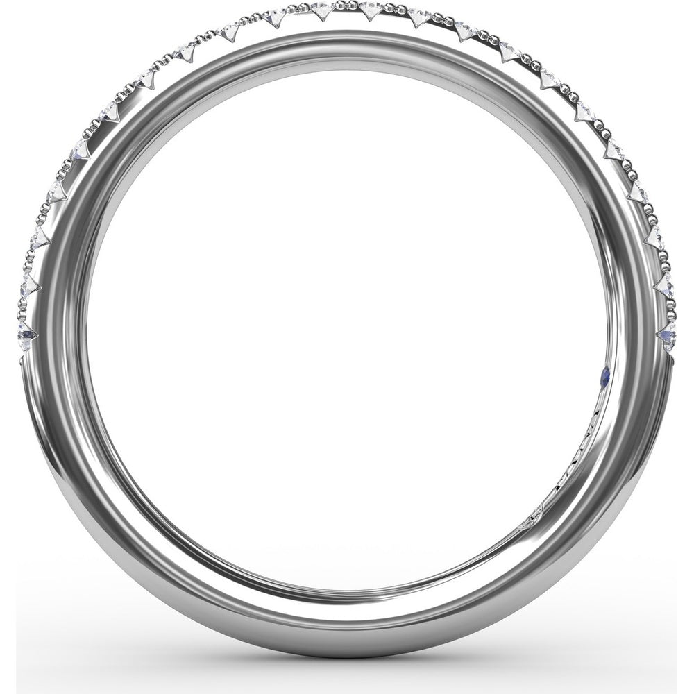 Diamond Wedding Band with Pavé-Set Round Diamonds by Fana - 0.28 Carat Total Diamond Weight