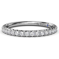 Diamond Wedding Band with Pavé Set Round Diamonds by Fana - 0.28 Carat Total Diamond Weight