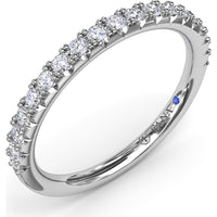 Diamond Wedding Band with Pavé Set Round Diamonds by Fana - 0.29 Carat Total Diamond Weight