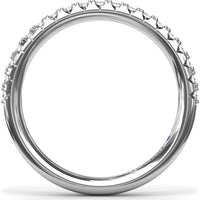 Diamond Wedding Band with Pavé Set Round Diamonds by Fana - 0.29 Carat Total Diamond Weight