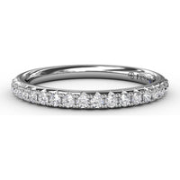 Diamond Wedding Band with Pavé Set Round Diamonds by Fana - 0.30 Carat Total Diamond Weight