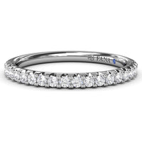 Diamond Wedding Band with Pavé Set Round Diamonds by Fana - 0.30 Carat Total Diamond Weight