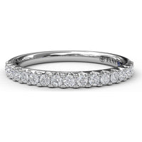 Diamond Wedding Band with Pavé Set Round Diamonds by Fana - 0.34 Carat Total Diamond Weight