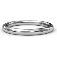Diamond Wedding Band with Polished Rounded Profile to Match Engagement Ring Style S3045 by Fana