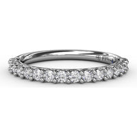 Diamond Wedding Band with Prong-Set Round Brilliant Diamonds by Fana - 0.48 Carat Total Diamond Weight