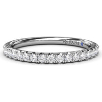Diamond Wedding Band with Prong Set Round Diamonds by Fana - 0.28 Carat Total Diamond Weight