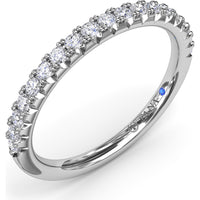 Diamond Wedding Band with Prong Set Round Diamonds by Fana - 0.28 Carat Total Diamond Weight