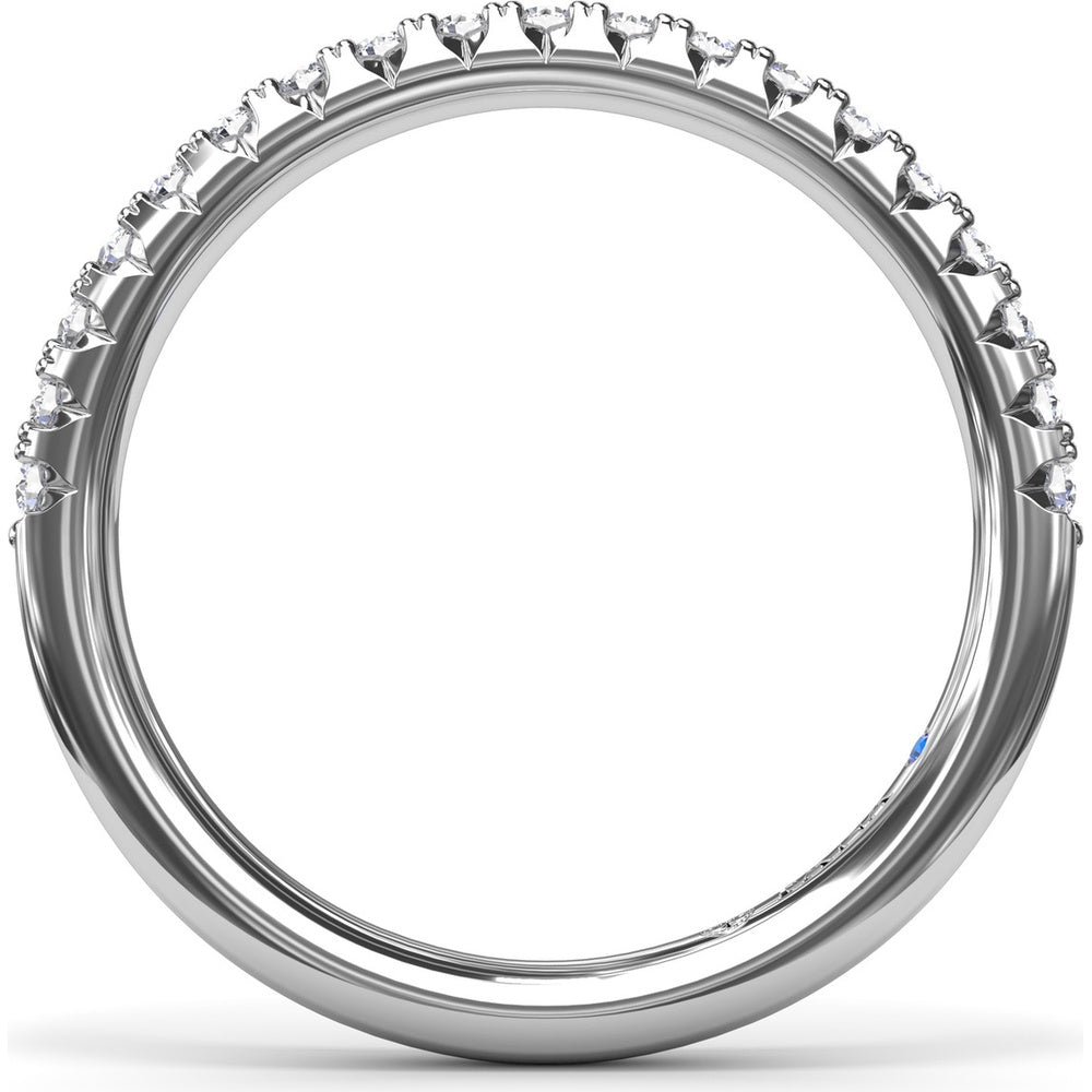 Diamond Wedding Band with Prong Set Round Diamonds by Fana - 0.28 Carat Total Diamond Weight