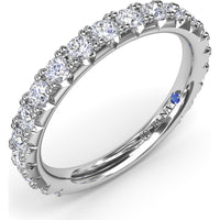 Diamond Wedding Band with Prong Set Round Diamonds by Fana - 0.96 Carat Total Diamond Weight