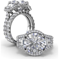 Diamond Wedding Band with Prong Set Round Diamonds by Fana - 0.96 Carat Total Diamond Weight