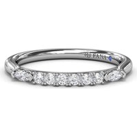 Diamond Wedding Band with Round Brilliant Diamonds by Fana - 0.28 Carat Total Diamond Weight