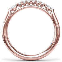 Diamond Wedding Band with Round Brilliant Diamonds by Fana - 0.28 Carat Total Diamond Weight