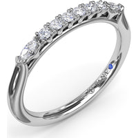 Diamond Wedding Band with Round Brilliant Diamonds by Fana - 0.28 Carat Total Diamond Weight