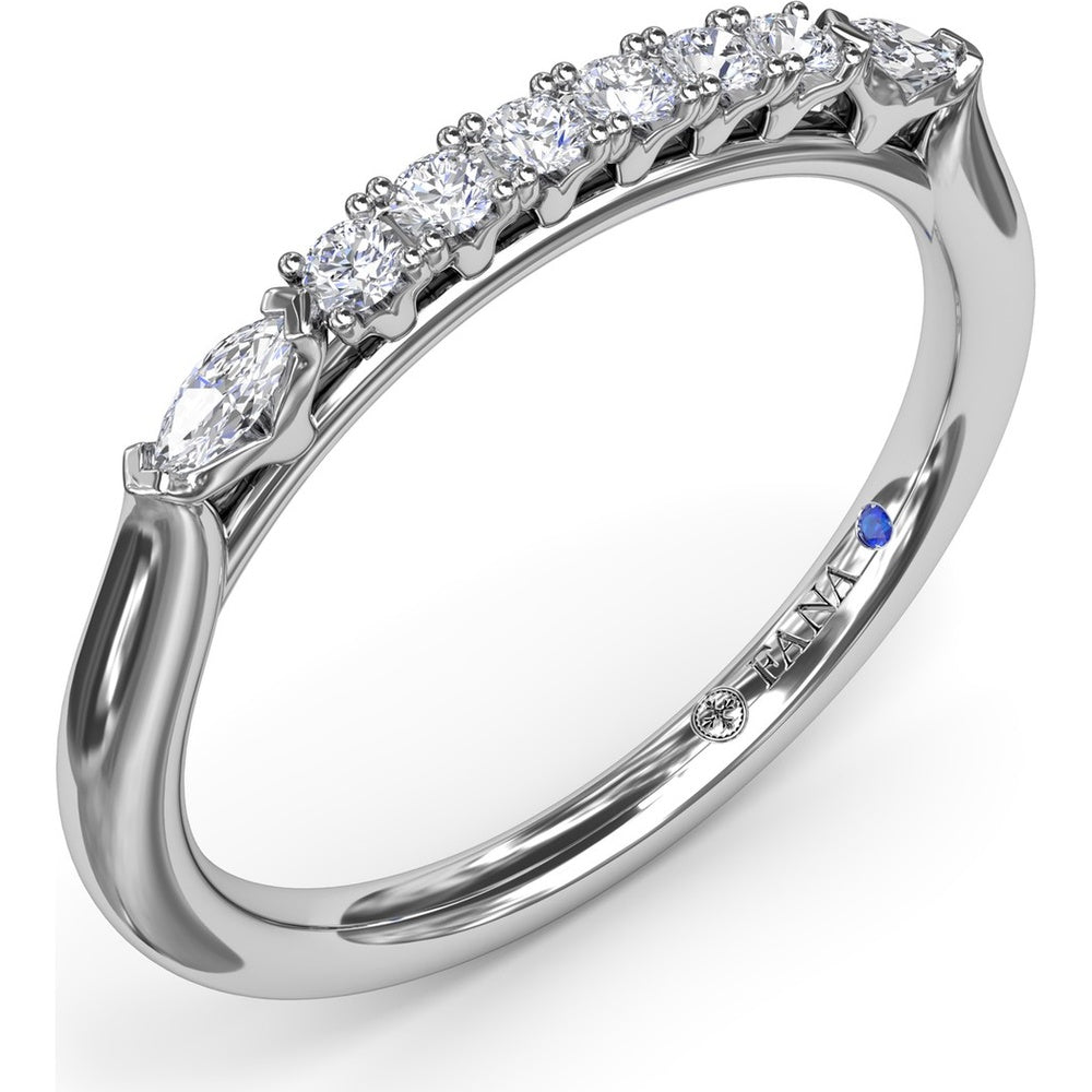 Diamond Wedding Band with Round Brilliant Diamonds by Fana - 0.28 Carat Total Diamond Weight