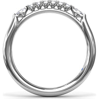 Diamond Wedding Band with Round Brilliant Diamonds by Fana - 0.28 Carat Total Diamond Weight