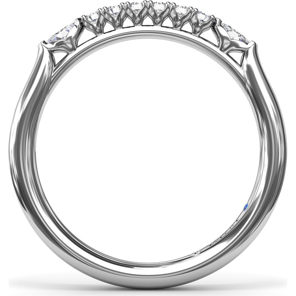 Diamond Wedding Band with Round Brilliant Diamonds by Fana - 0.28 Carat Total Diamond Weight