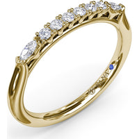 Diamond Wedding Band with Round Brilliant Diamonds by Fana - 0.28 Carat Total Diamond Weight