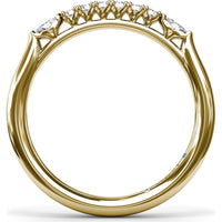 Diamond Wedding Band with Round Brilliant Diamonds by Fana - 0.28 Carat Total Diamond Weight